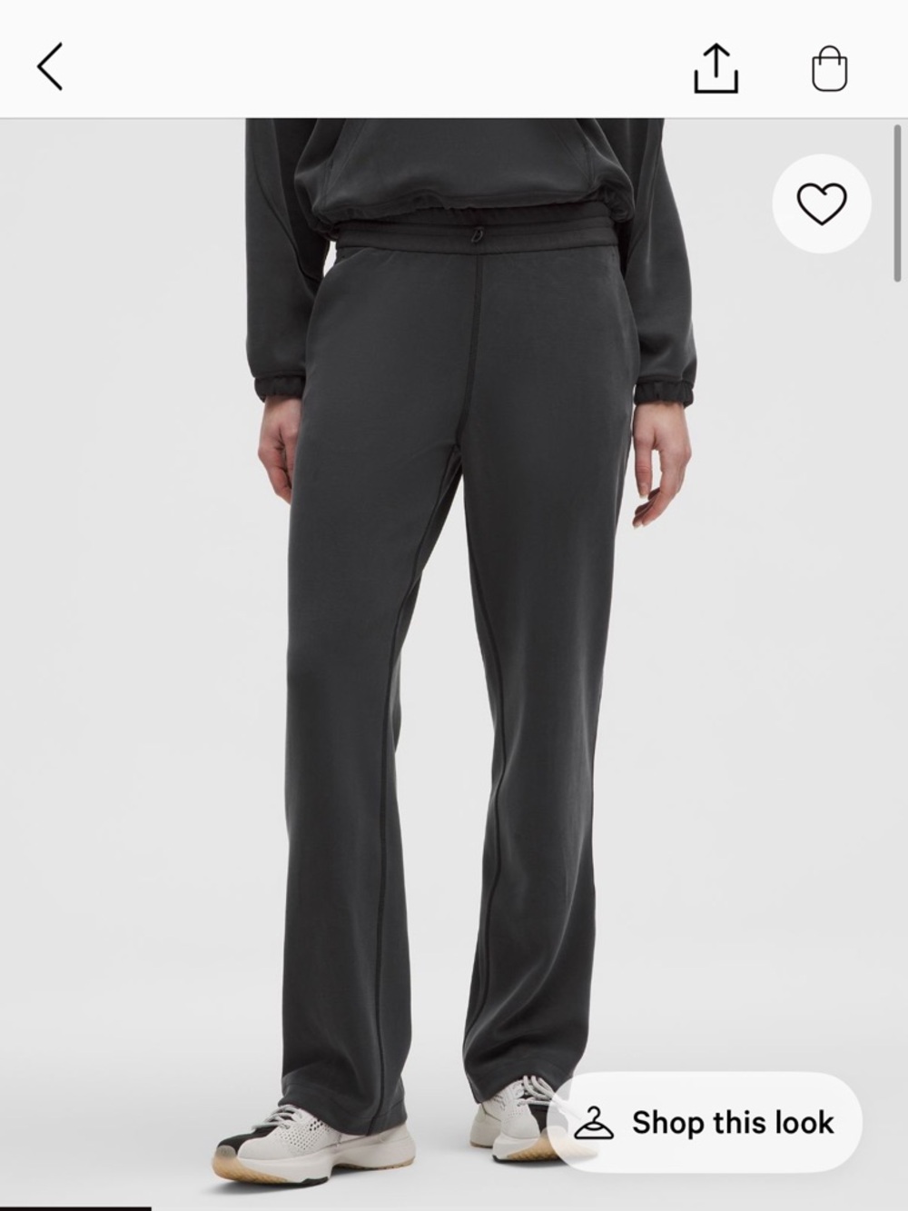 lululemon athletica Womens Softstream Black Sweatpants